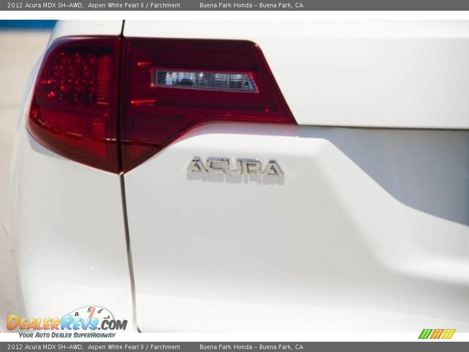 2012 Acura MDX SH-AWD Aspen White Pearl II / Parchment Photo #10
