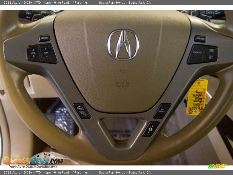 2012 Acura MDX SH-AWD Aspen White Pearl II / Parchment Photo #13
