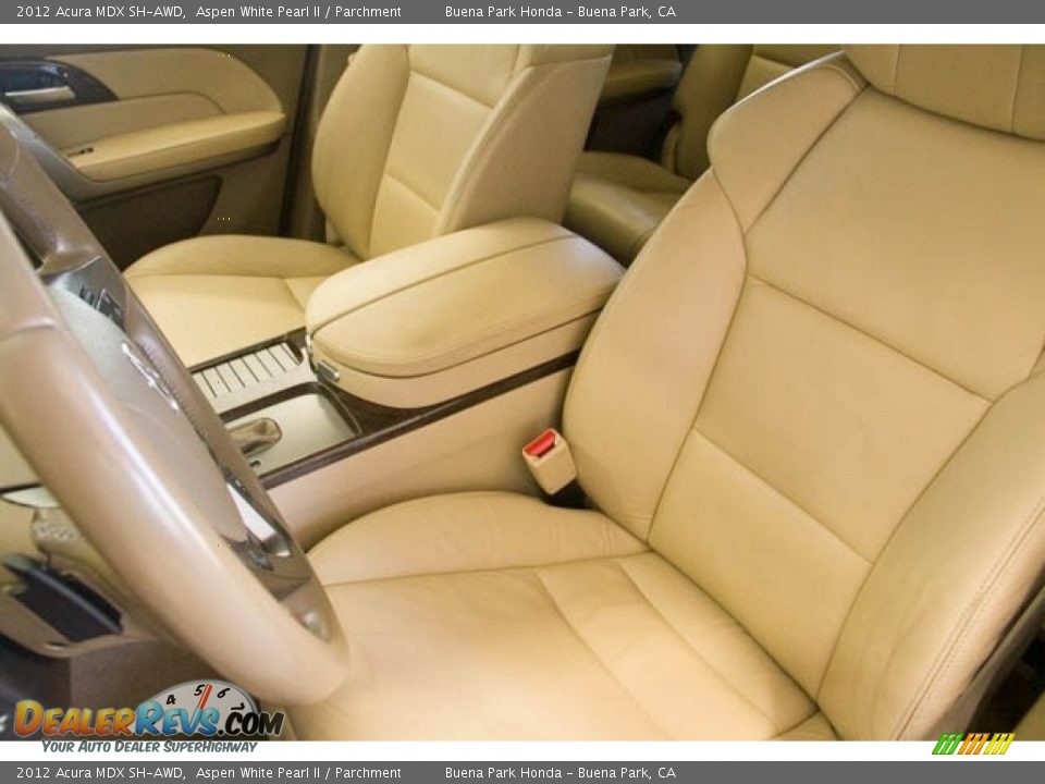2012 Acura MDX SH-AWD Aspen White Pearl II / Parchment Photo #14