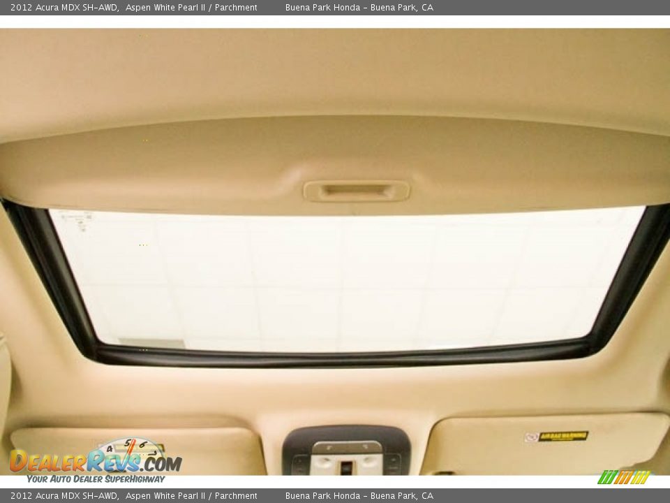 2012 Acura MDX SH-AWD Aspen White Pearl II / Parchment Photo #15