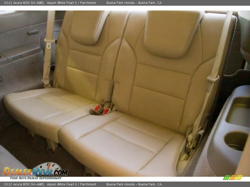2012 Acura MDX SH-AWD Aspen White Pearl II / Parchment Photo #16