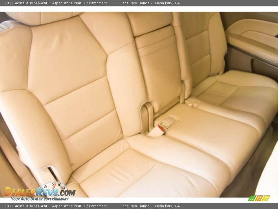 2012 Acura MDX SH-AWD Aspen White Pearl II / Parchment Photo #21