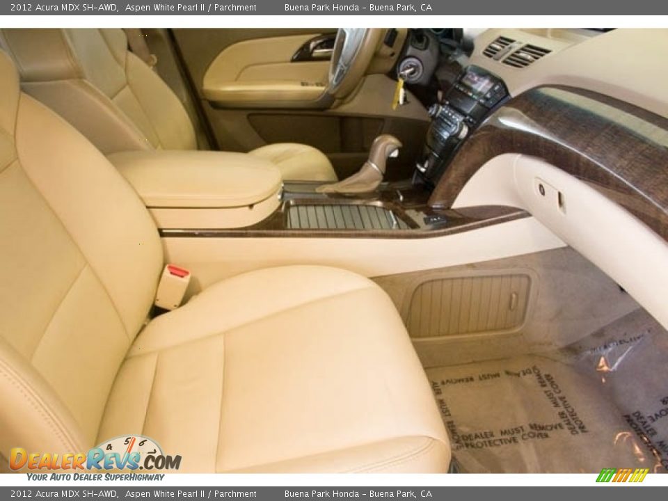 2012 Acura MDX SH-AWD Aspen White Pearl II / Parchment Photo #22