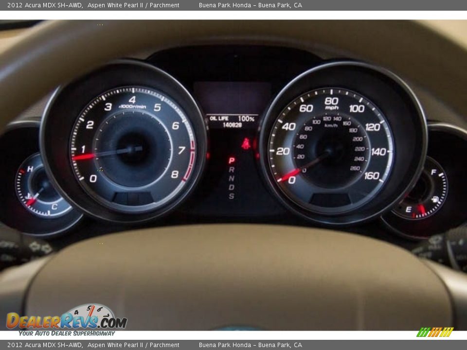 2012 Acura MDX SH-AWD Aspen White Pearl II / Parchment Photo #24