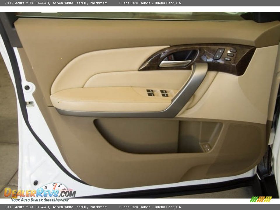 2012 Acura MDX SH-AWD Aspen White Pearl II / Parchment Photo #26