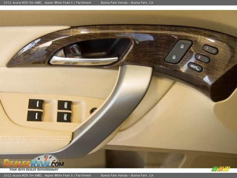 2012 Acura MDX SH-AWD Aspen White Pearl II / Parchment Photo #27