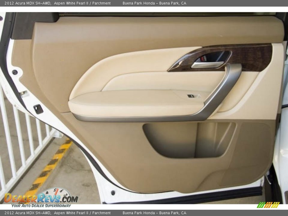 2012 Acura MDX SH-AWD Aspen White Pearl II / Parchment Photo #28