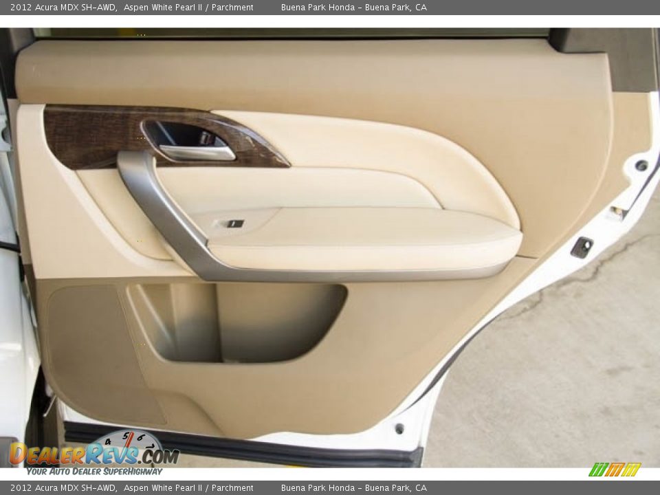 2012 Acura MDX SH-AWD Aspen White Pearl II / Parchment Photo #29