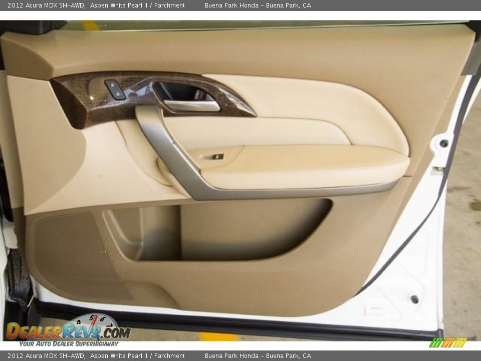 2012 Acura MDX SH-AWD Aspen White Pearl II / Parchment Photo #30