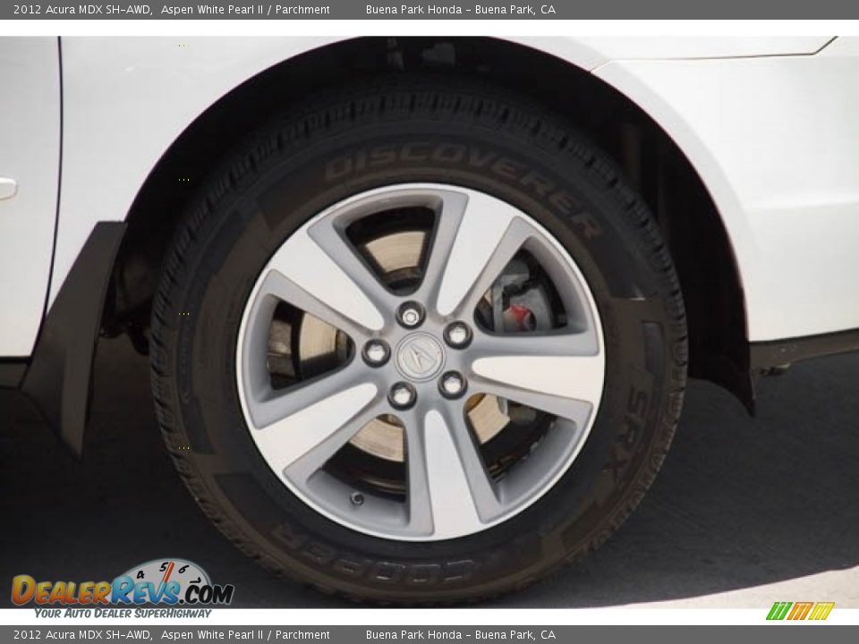2012 Acura MDX SH-AWD Aspen White Pearl II / Parchment Photo #33