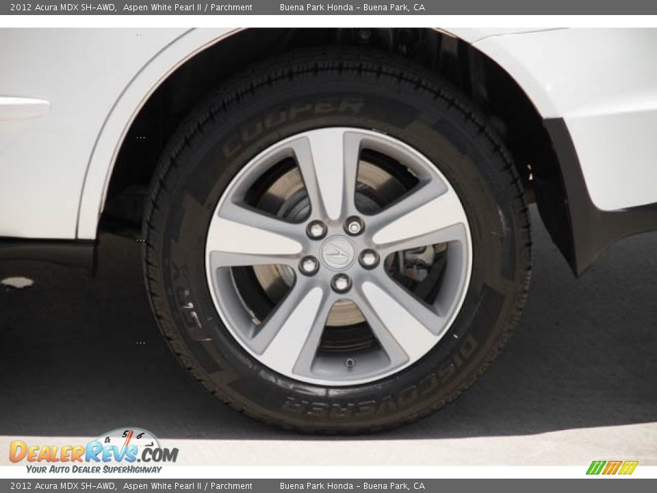 2012 Acura MDX SH-AWD Aspen White Pearl II / Parchment Photo #34
