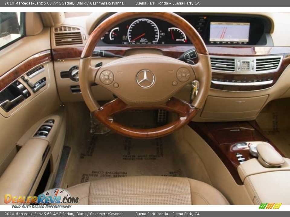 2010 Mercedes-Benz S 63 AMG Sedan Black / Cashmere/Savanna Photo #5