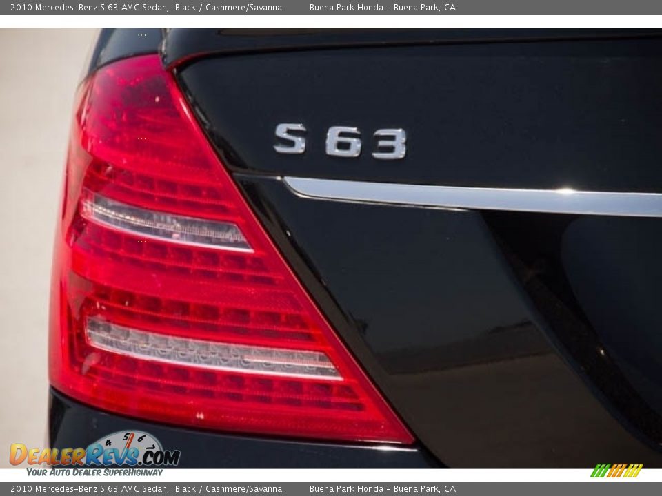 2010 Mercedes-Benz S 63 AMG Sedan Black / Cashmere/Savanna Photo #10