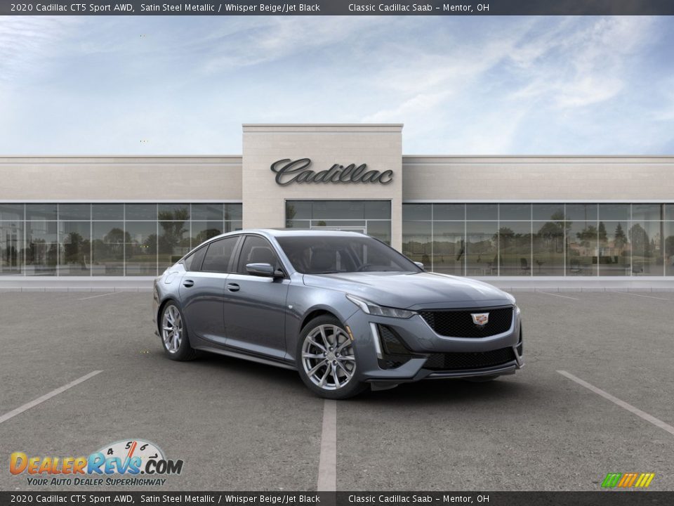 2020 Cadillac CT5 Sport AWD Satin Steel Metallic / Whisper Beige/Jet Black Photo #1