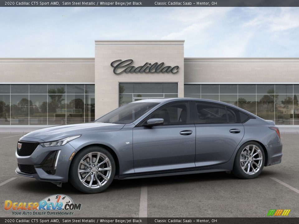 2020 Cadillac CT5 Sport AWD Satin Steel Metallic / Whisper Beige/Jet Black Photo #2