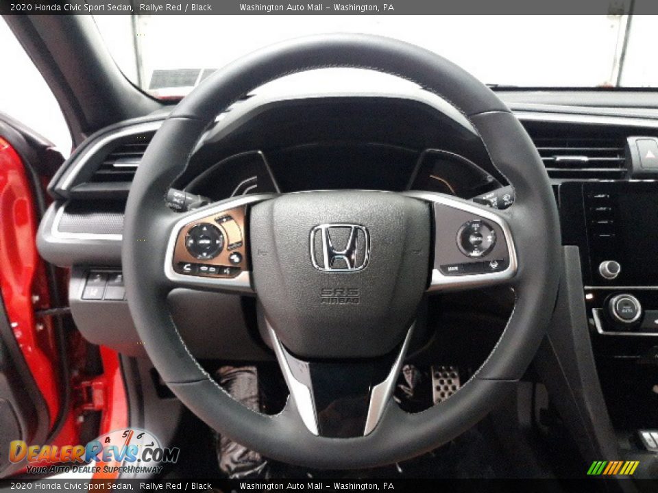 2020 Honda Civic Sport Sedan Rallye Red / Black Photo #5