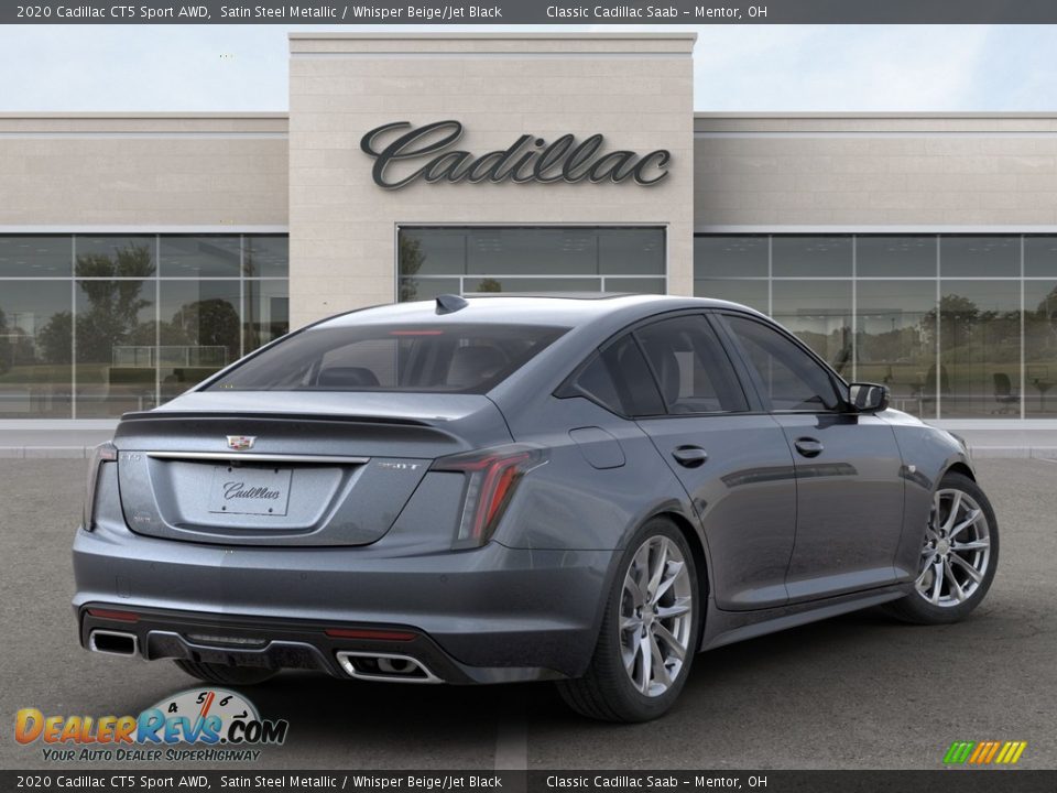2020 Cadillac CT5 Sport AWD Satin Steel Metallic / Whisper Beige/Jet Black Photo #4
