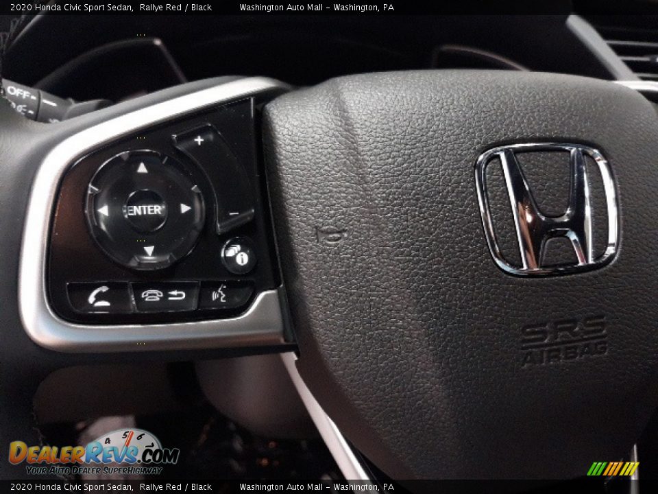 2020 Honda Civic Sport Sedan Rallye Red / Black Photo #6