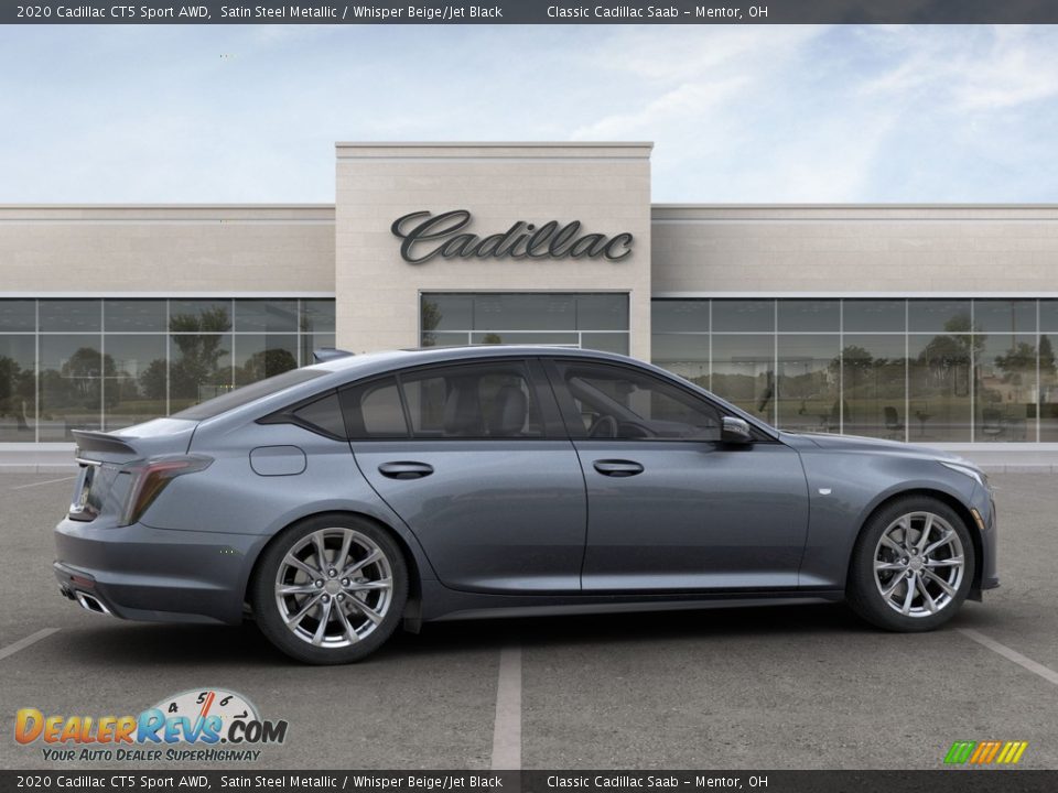 2020 Cadillac CT5 Sport AWD Satin Steel Metallic / Whisper Beige/Jet Black Photo #5