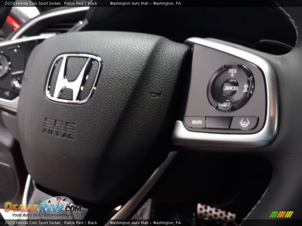 2020 Honda Civic Sport Sedan Rallye Red / Black Photo #7
