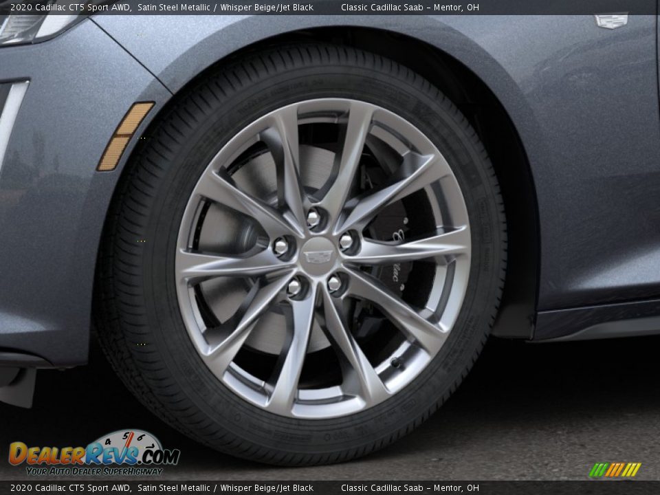 2020 Cadillac CT5 Sport AWD Satin Steel Metallic / Whisper Beige/Jet Black Photo #7