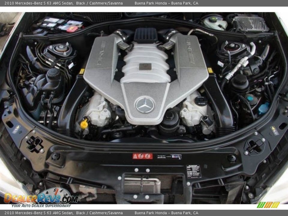 2010 Mercedes-Benz S 63 AMG Sedan Black / Cashmere/Savanna Photo #34