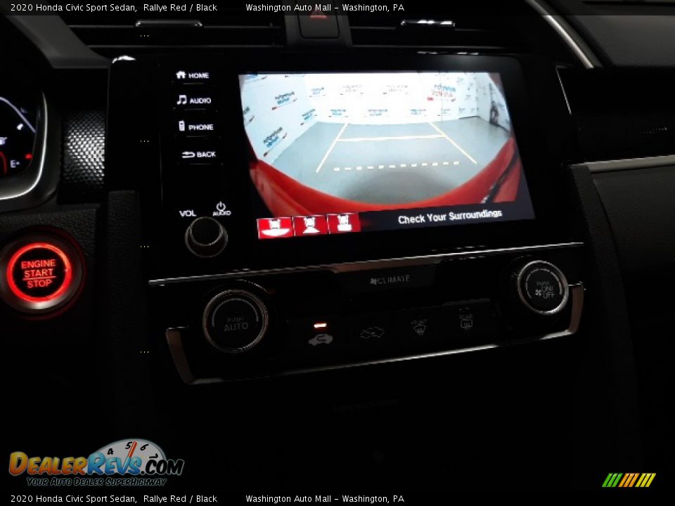 2020 Honda Civic Sport Sedan Rallye Red / Black Photo #15