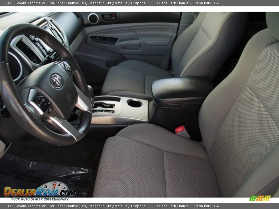 2015 Toyota Tacoma V6 PreRunner Double Cab Magnetic Gray Metallic / Graphite Photo #3