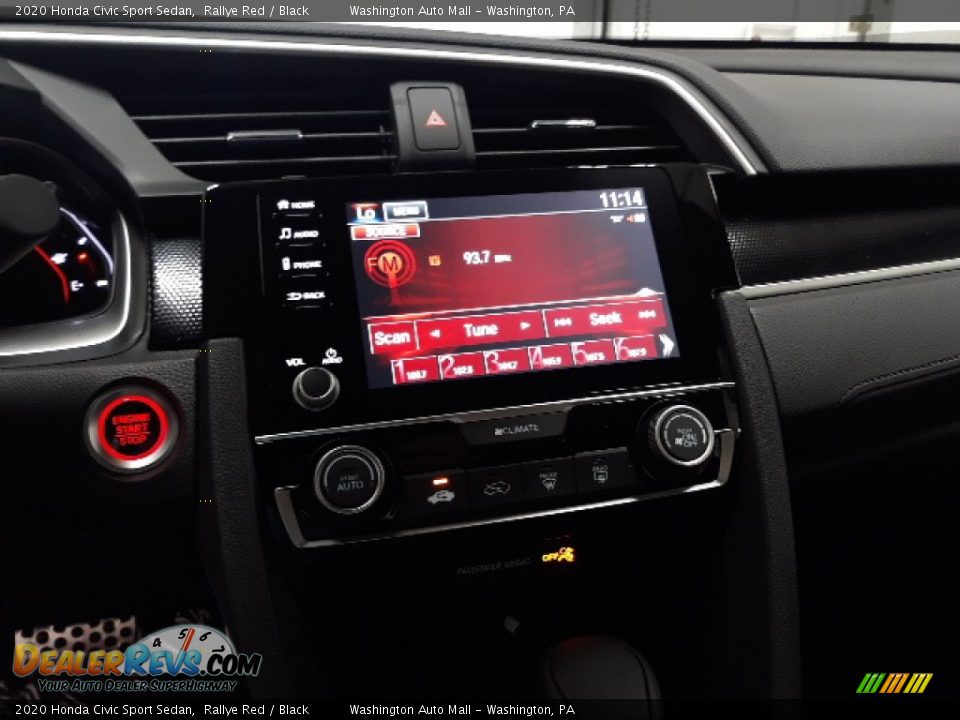 2020 Honda Civic Sport Sedan Rallye Red / Black Photo #23