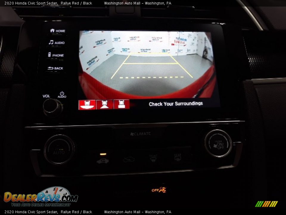 2020 Honda Civic Sport Sedan Rallye Red / Black Photo #24