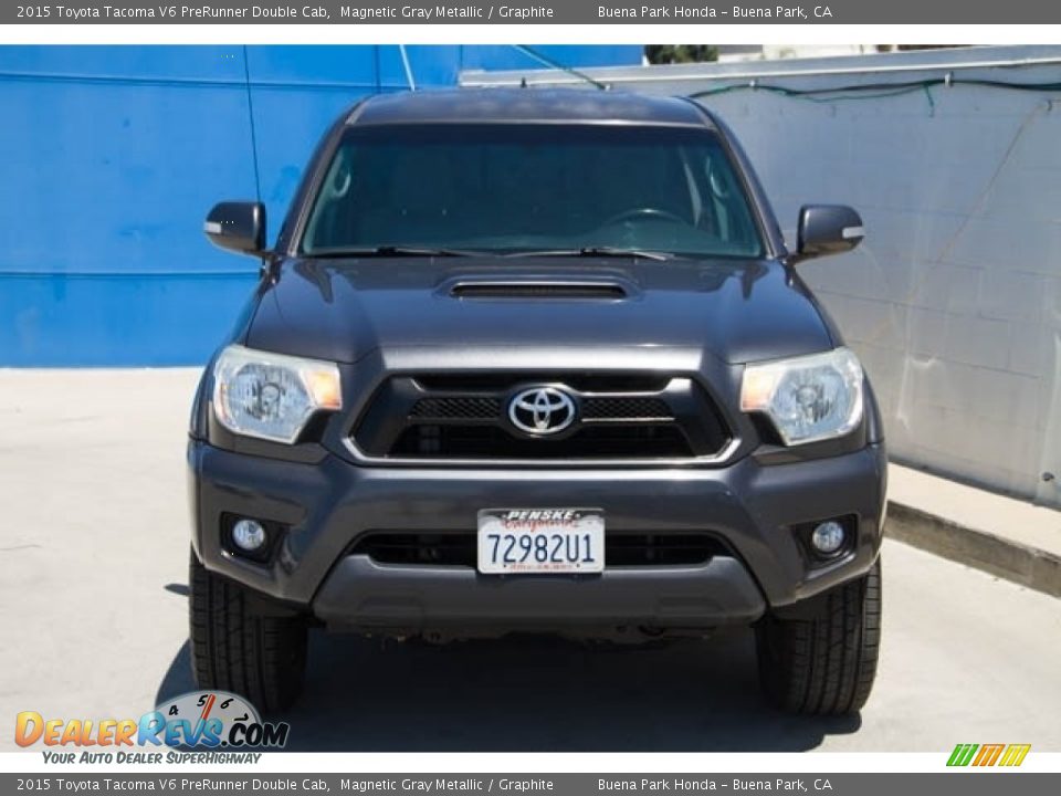 2015 Toyota Tacoma V6 PreRunner Double Cab Magnetic Gray Metallic / Graphite Photo #7