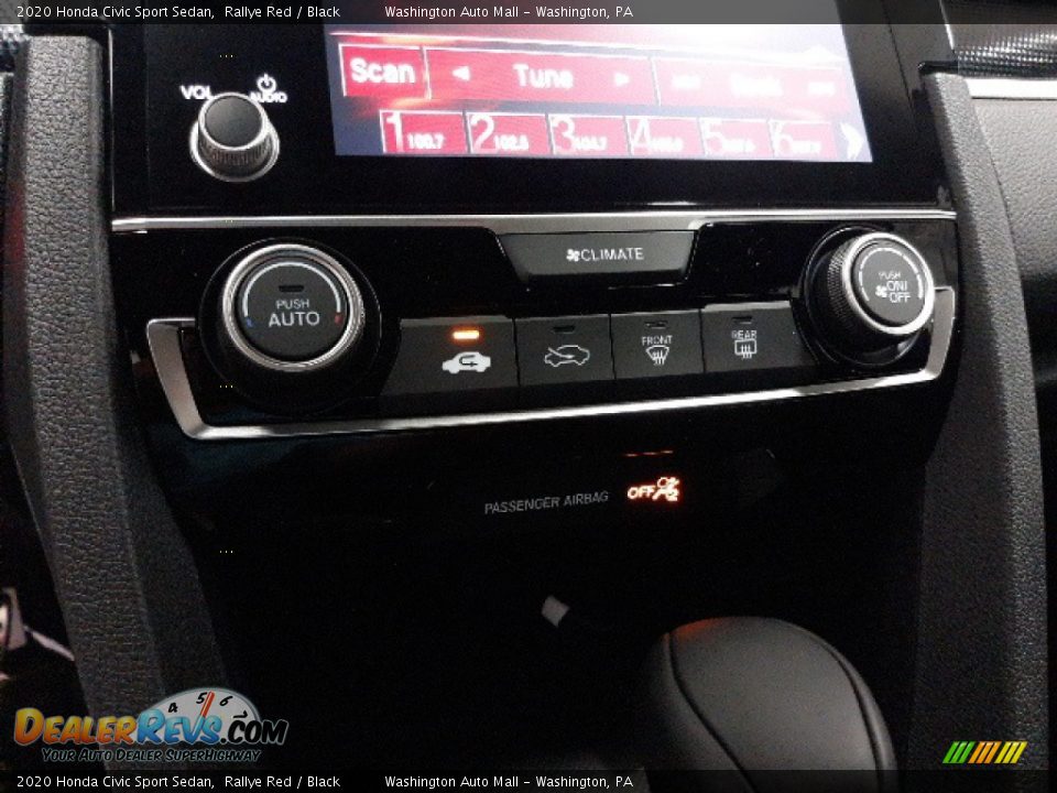 2020 Honda Civic Sport Sedan Rallye Red / Black Photo #25