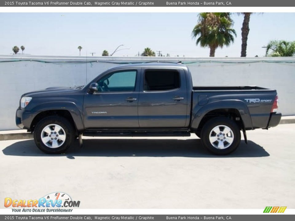 2015 Toyota Tacoma V6 PreRunner Double Cab Magnetic Gray Metallic / Graphite Photo #8