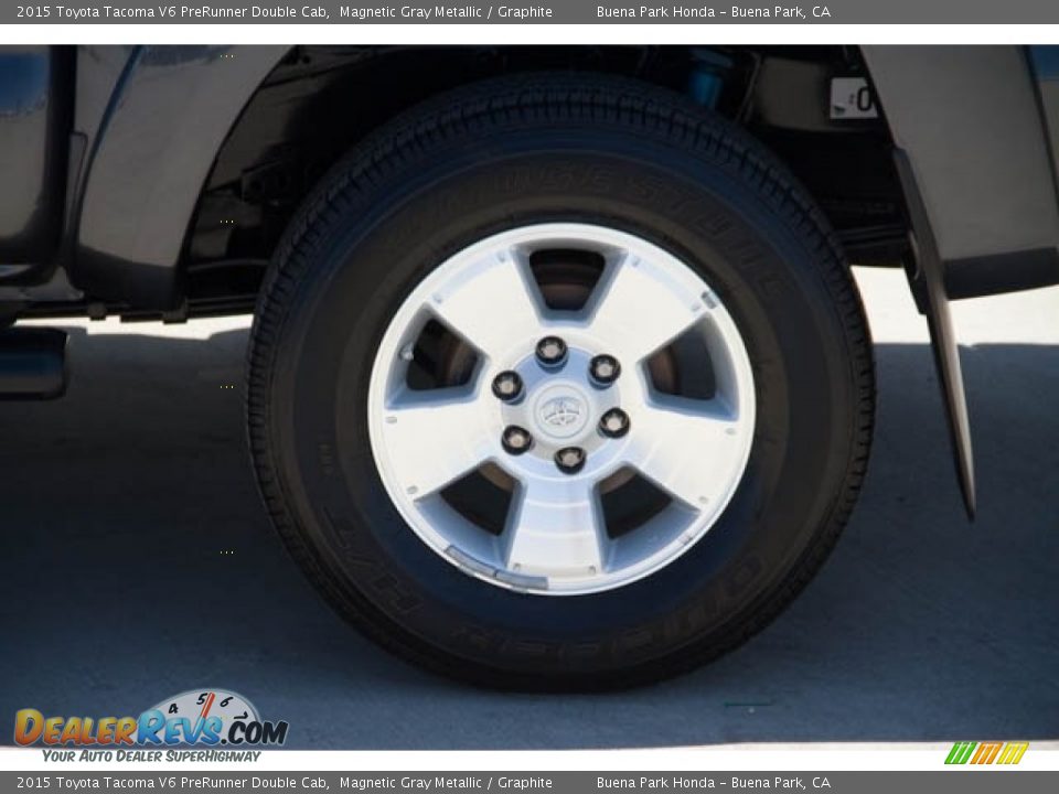2015 Toyota Tacoma V6 PreRunner Double Cab Magnetic Gray Metallic / Graphite Photo #32
