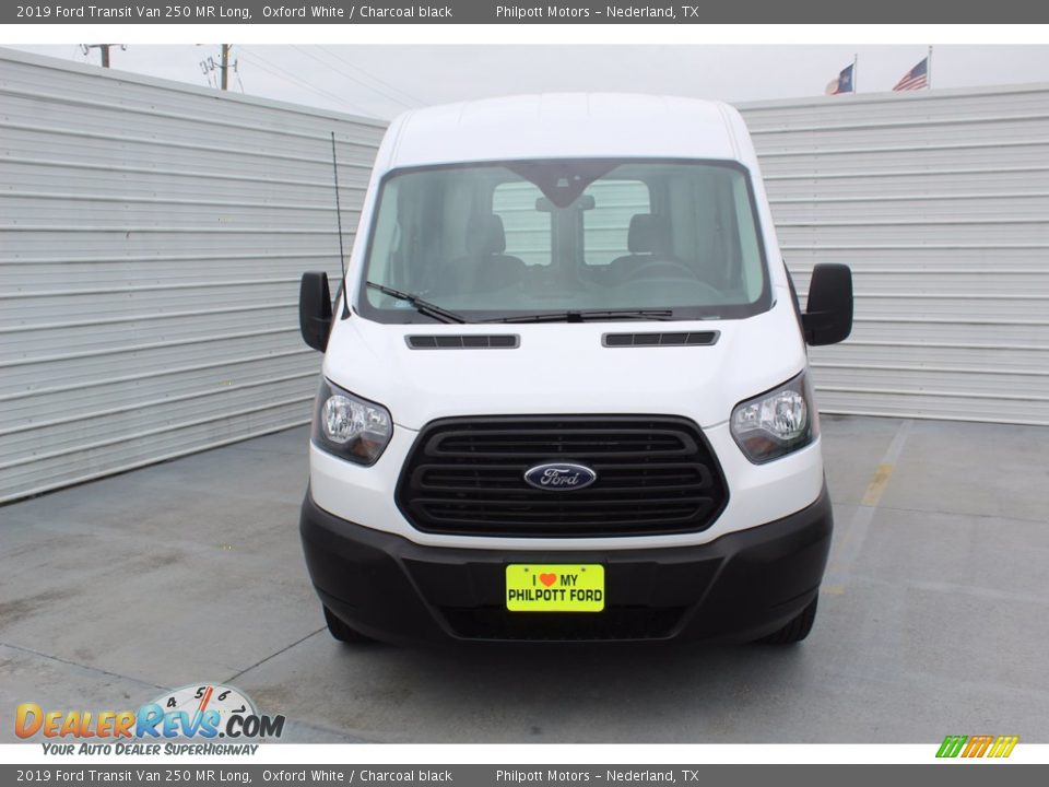 2019 Ford Transit Van 250 MR Long Oxford White / Charcoal black Photo #3