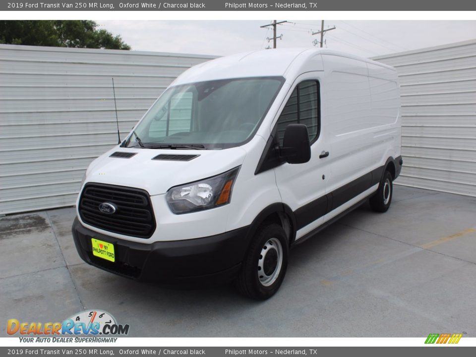 2019 Ford Transit Van 250 MR Long Oxford White / Charcoal black Photo #4