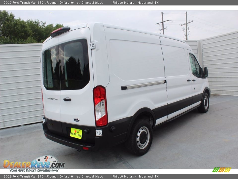 2019 Ford Transit Van 250 MR Long Oxford White / Charcoal black Photo #10