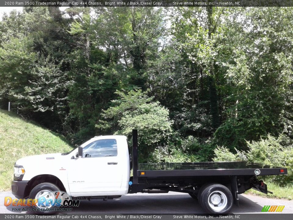 2020 Ram 3500 Tradesman Regular Cab 4x4 Chassis Bright White / Black/Diesel Gray Photo #1