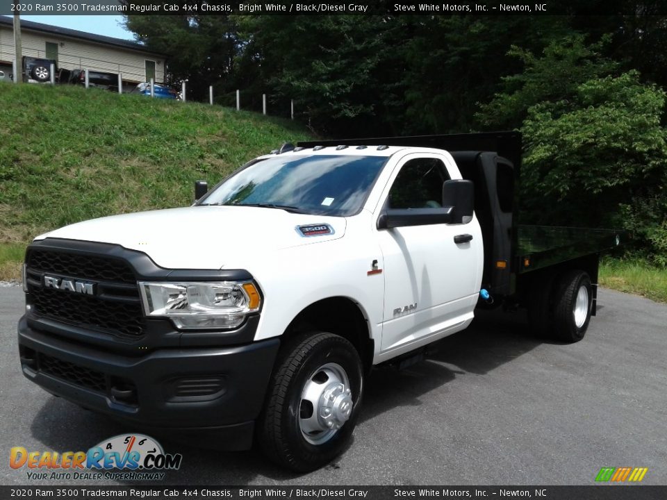 2020 Ram 3500 Tradesman Regular Cab 4x4 Chassis Bright White / Black/Diesel Gray Photo #2