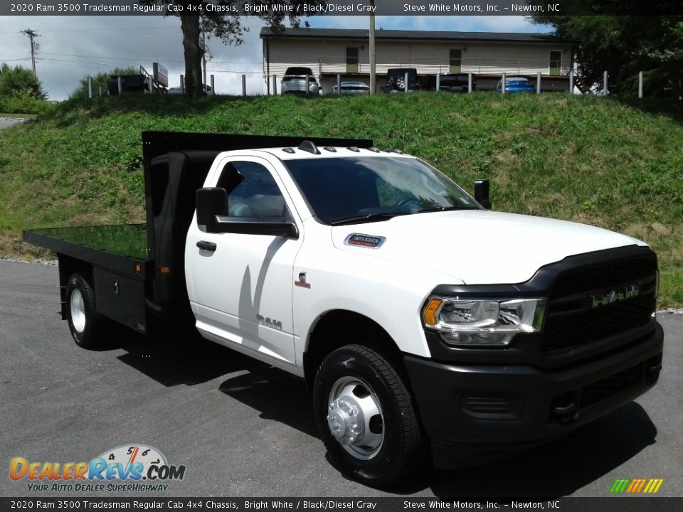 2020 Ram 3500 Tradesman Regular Cab 4x4 Chassis Bright White / Black/Diesel Gray Photo #4