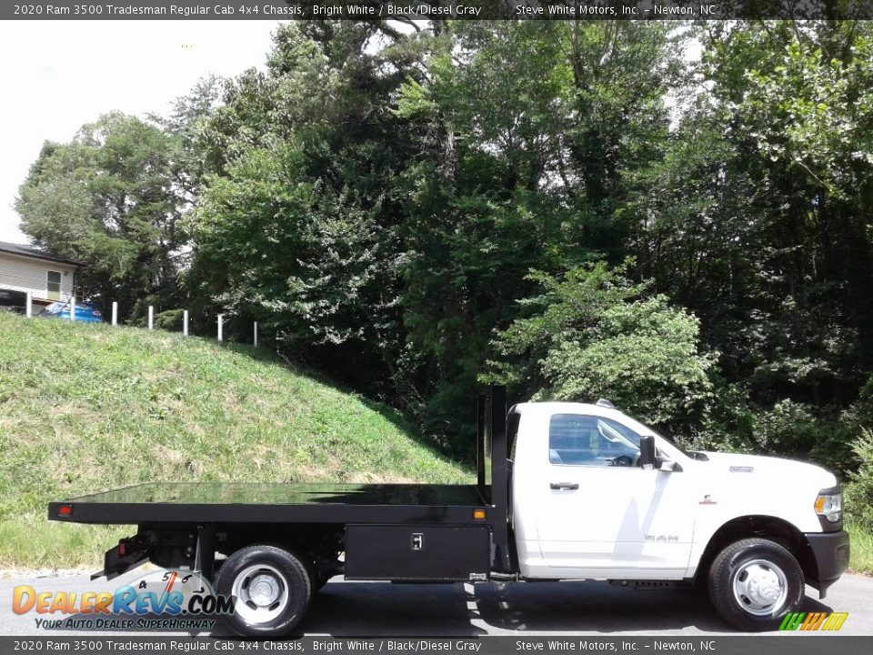 2020 Ram 3500 Tradesman Regular Cab 4x4 Chassis Bright White / Black/Diesel Gray Photo #5