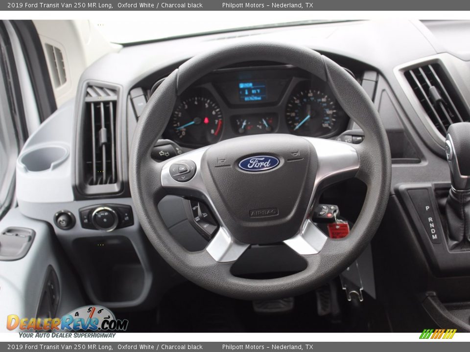 2019 Ford Transit Van 250 MR Long Oxford White / Charcoal black Photo #26