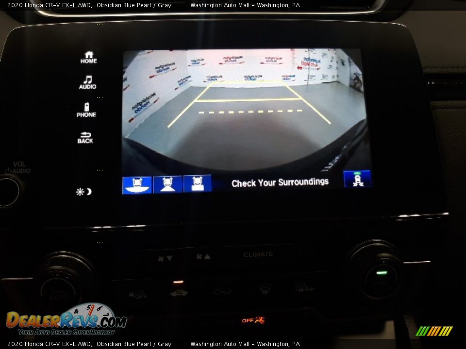 2020 Honda CR-V EX-L AWD Obsidian Blue Pearl / Gray Photo #14