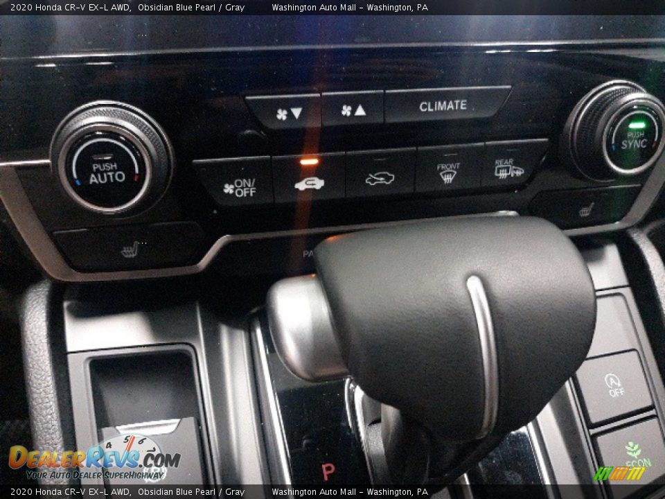 2020 Honda CR-V EX-L AWD Obsidian Blue Pearl / Gray Photo #16