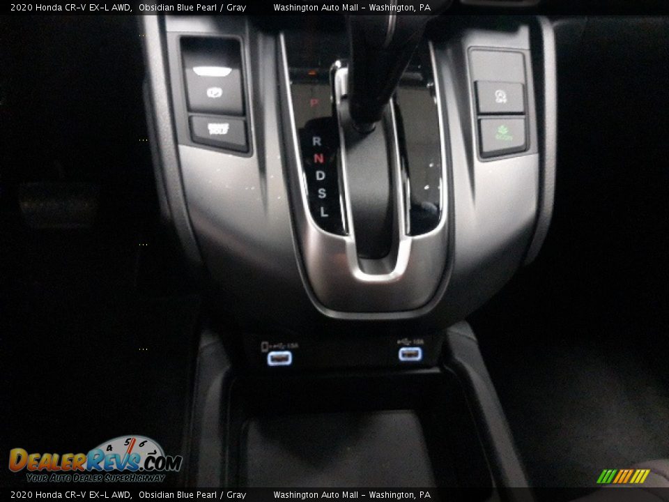 2020 Honda CR-V EX-L AWD Obsidian Blue Pearl / Gray Photo #18