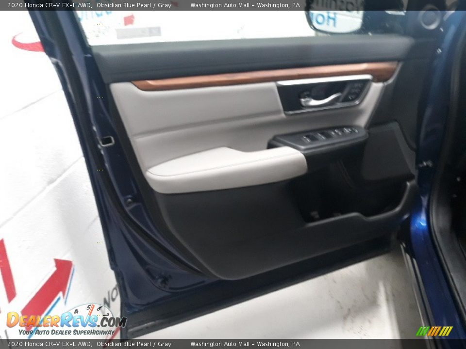 2020 Honda CR-V EX-L AWD Obsidian Blue Pearl / Gray Photo #26