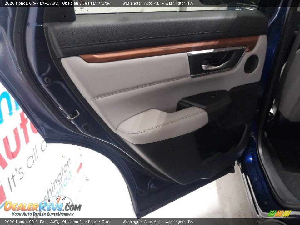 2020 Honda CR-V EX-L AWD Obsidian Blue Pearl / Gray Photo #31