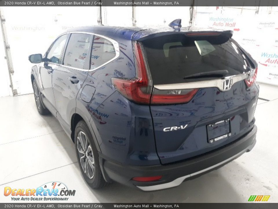 2020 Honda CR-V EX-L AWD Obsidian Blue Pearl / Gray Photo #33