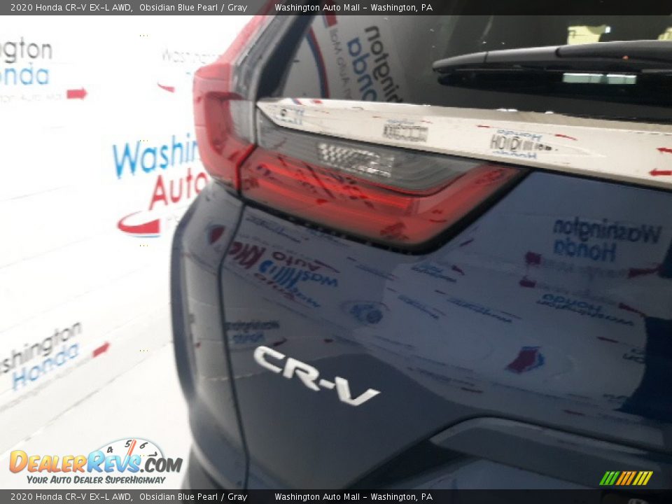 2020 Honda CR-V EX-L AWD Obsidian Blue Pearl / Gray Photo #34