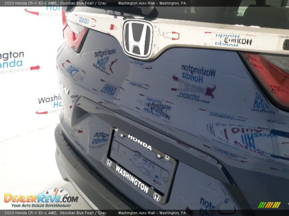 2020 Honda CR-V EX-L AWD Obsidian Blue Pearl / Gray Photo #35